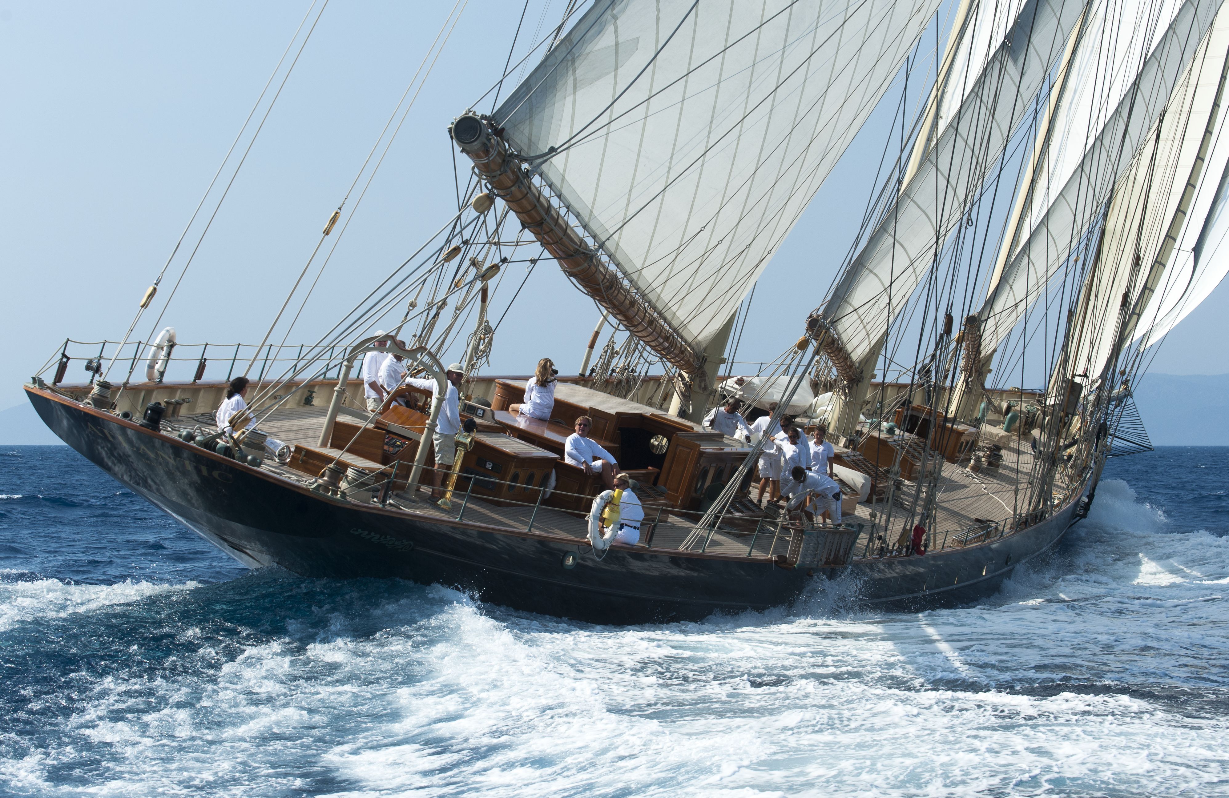 Aboard ATLANTIC a 211ft (64.5m) luxury sailing yacht , built by VAN DER GRAAF BV in 2010