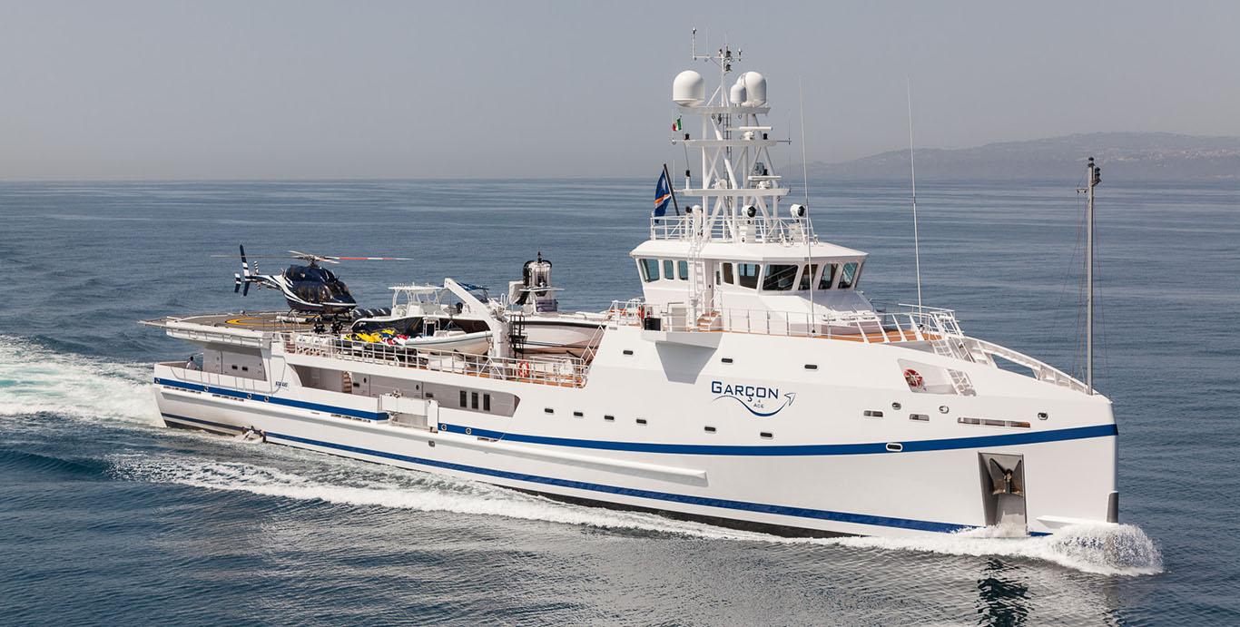 Aboard GARCON a 219ft (67m) luxury motor yacht , built by DAMEN YACHTING in 2012
