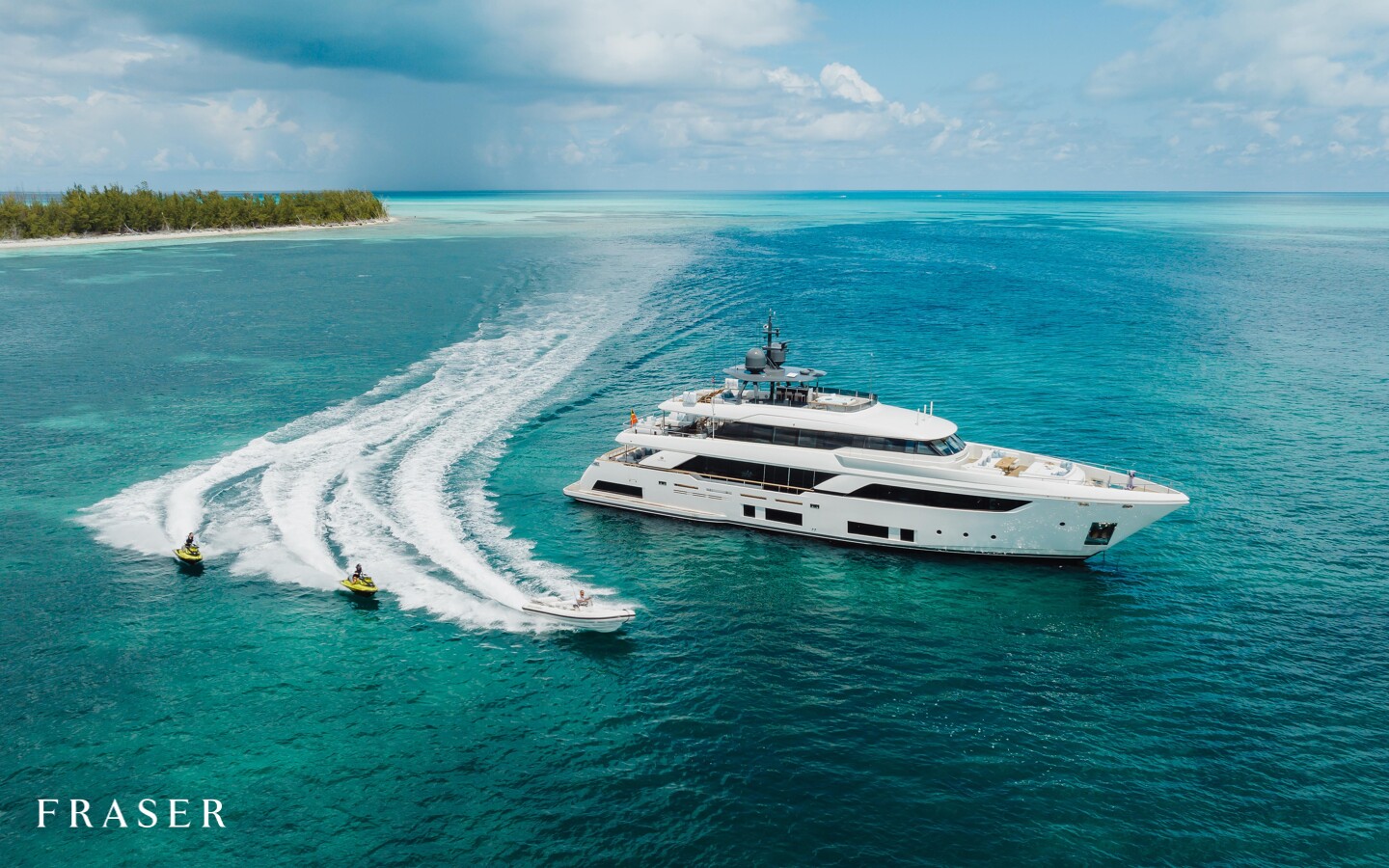 EROS motor yacht for Charter by Fraser Yachts, built by FERRETTI CUSTOM LINE