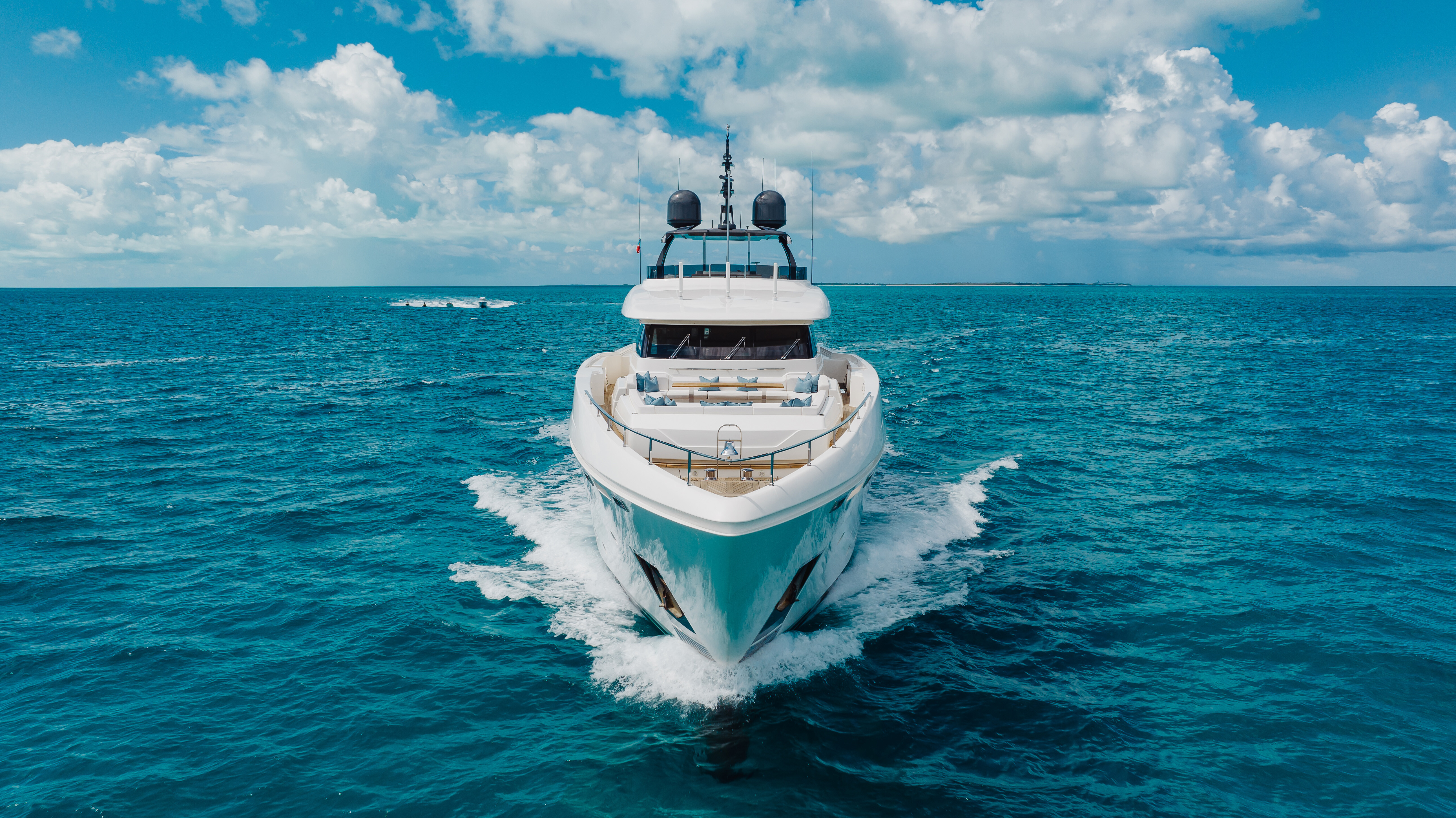 Aboard EROS a 121ft (37.04m) luxury motor yacht for Charter available with Fraser Yachts, built by FERRETTI CUSTOM LINE in 2019