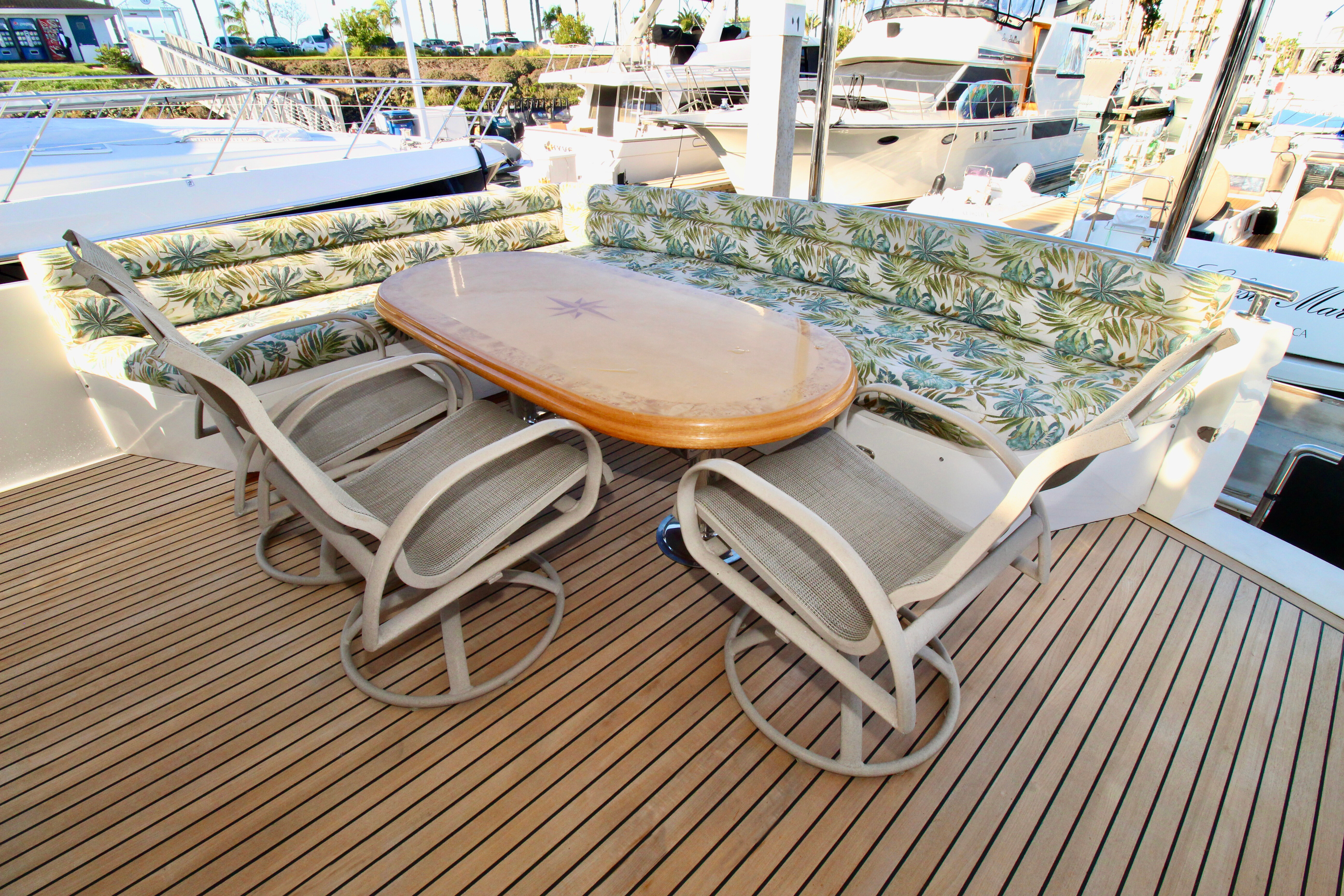 Aboard BUCKET LIST a 58ft (17.68m) luxury motor yacht , built by JOHNSON YACHTS in 2005