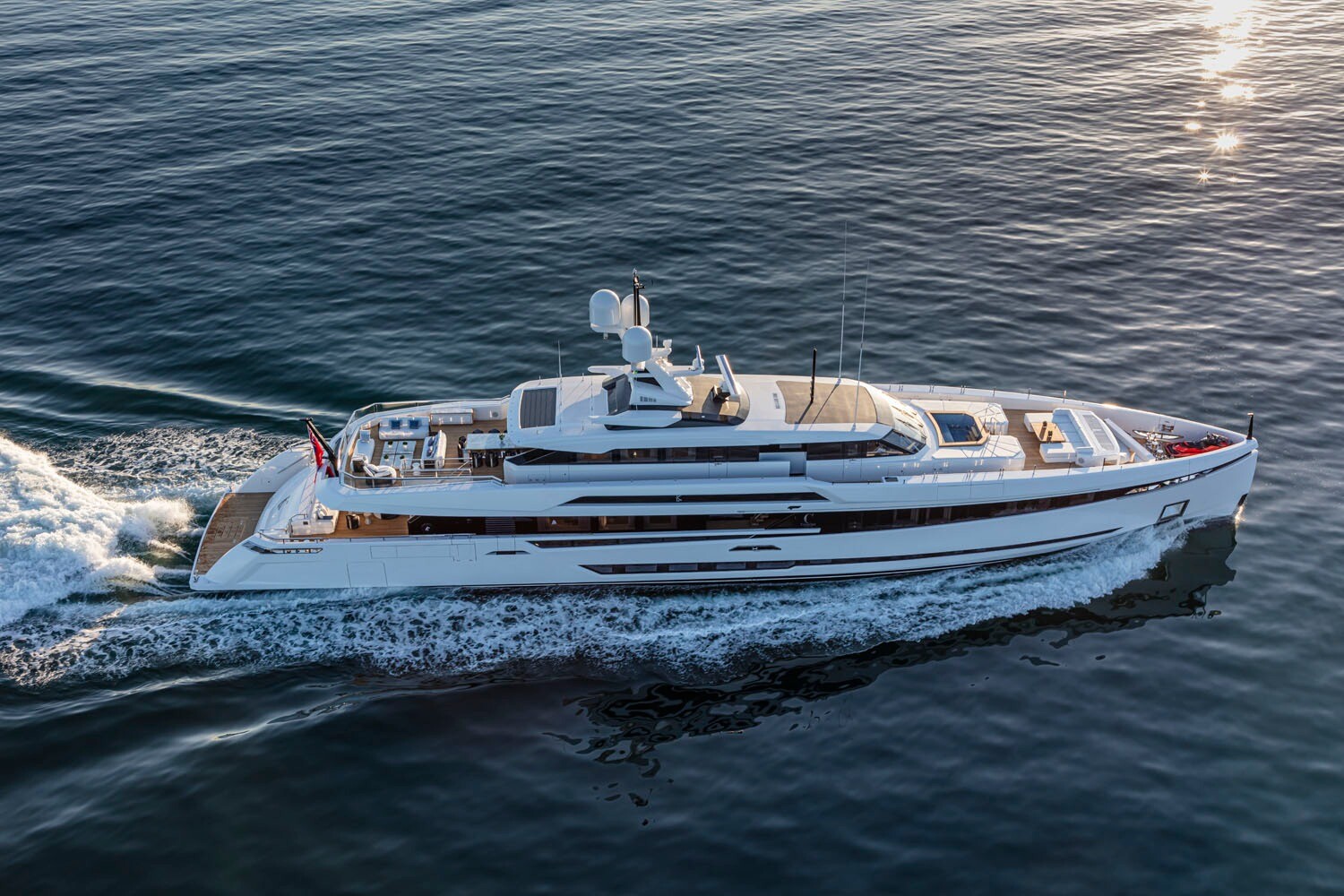 Aboard K2 a 163ft (49.91m) luxury motor yacht for Charter available with Fraser Yachts, built by COLUMBUS YACHTS in 2021