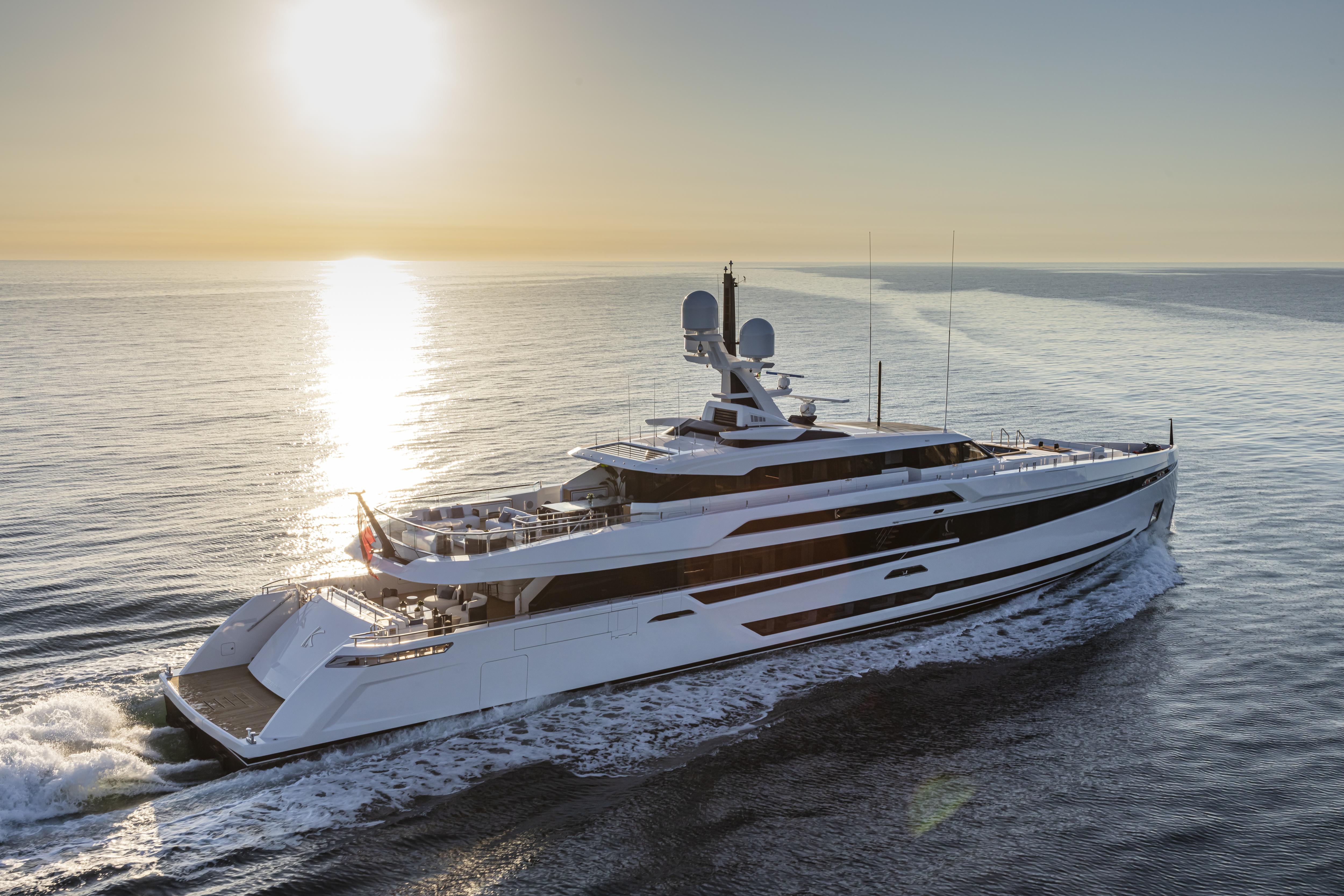 K2 motor yacht for Charter by Fraser Yachts, built by COLUMBUS YACHTS