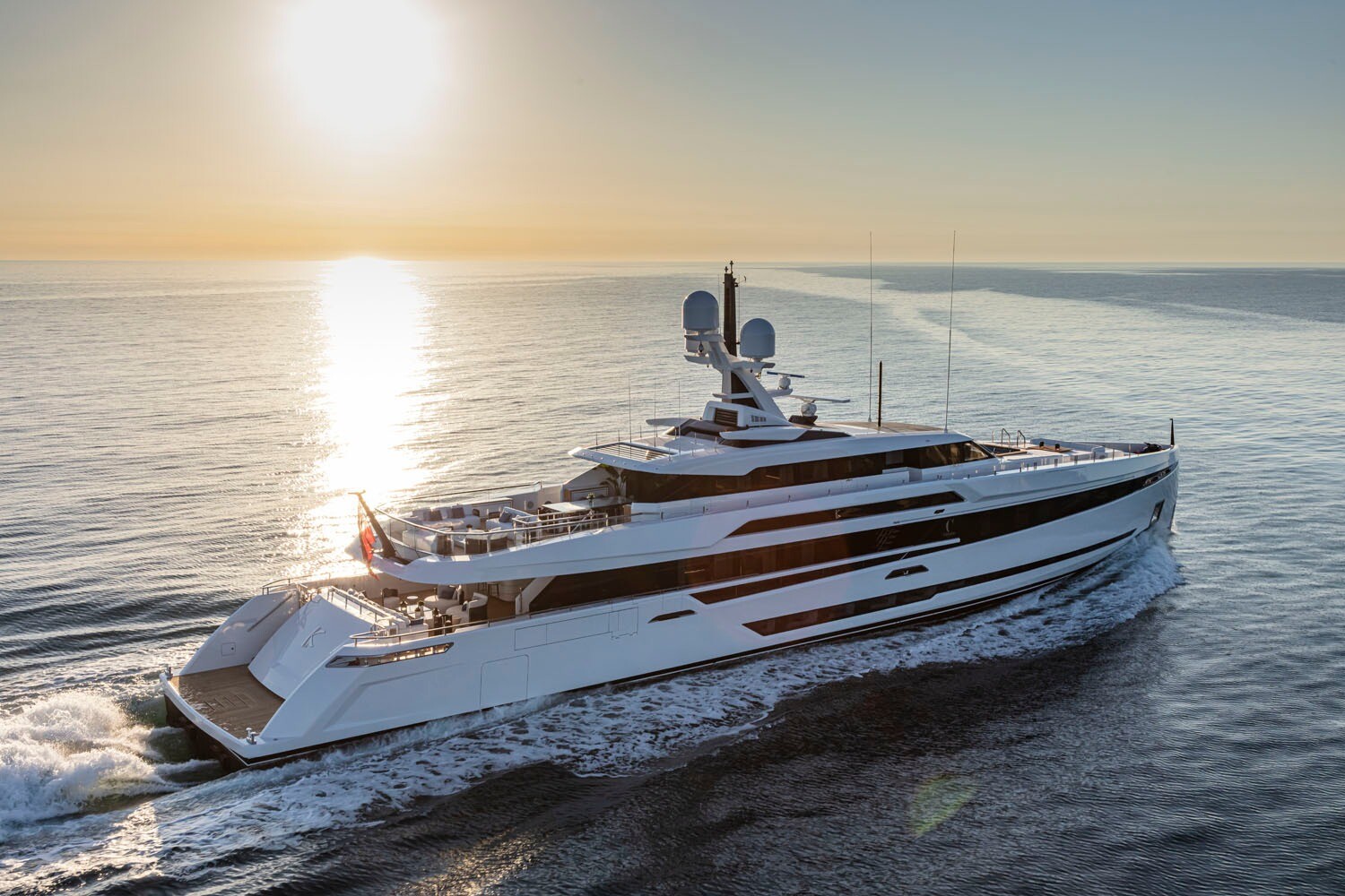 Aboard K2 a 163ft (49.91m) luxury motor yacht for Charter available with Fraser Yachts, built by COLUMBUS YACHTS in 2021