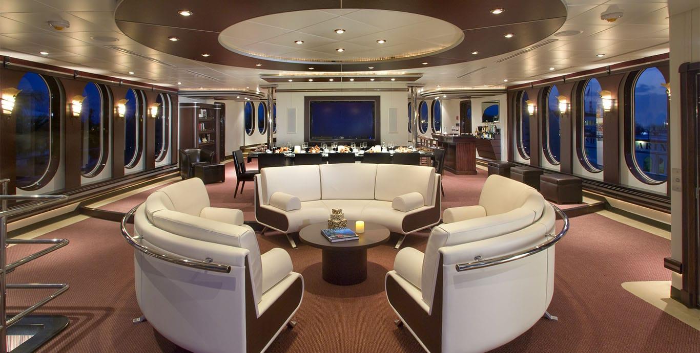 Aboard GLOBAL a 220ft (67.06m) luxury motor yacht , built by SHADOW MARINE in 1982