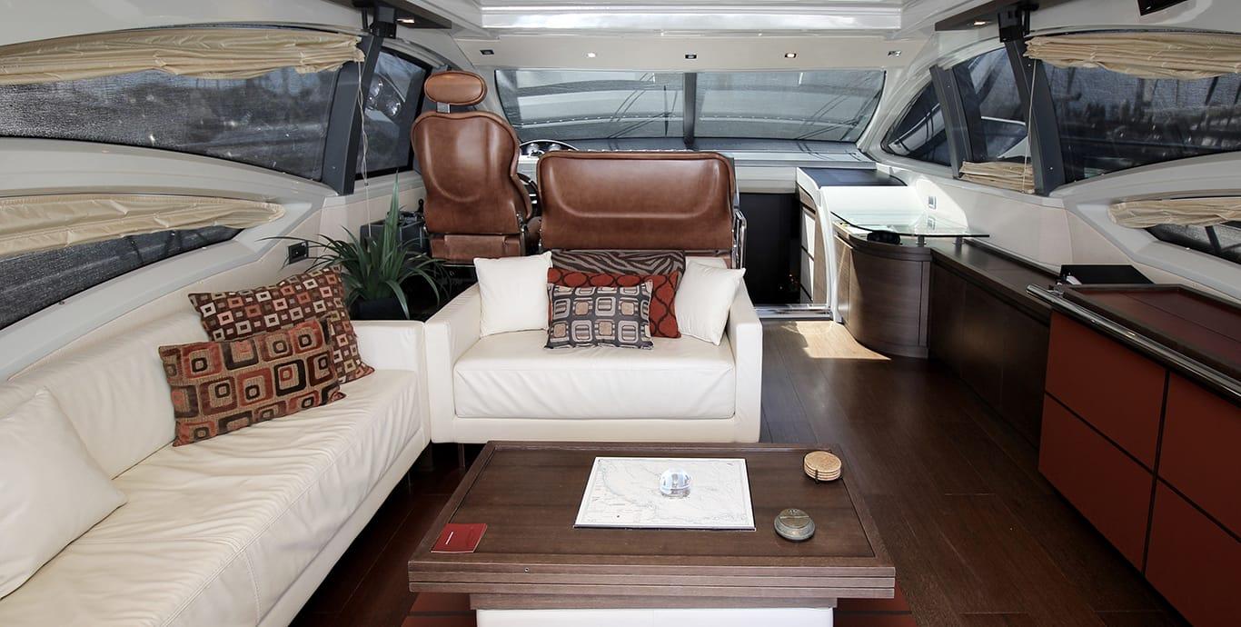 Aboard BENEDETTO a 62ft (18.9m) luxury motor yacht , built by AZIMUT in 2009