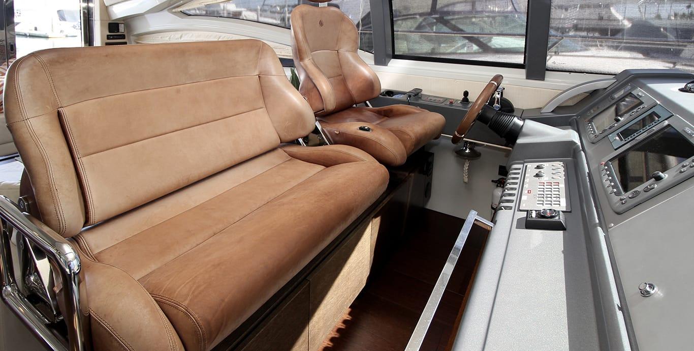 Aboard BENEDETTO a 62ft (18.9m) luxury motor yacht , built by AZIMUT in 2009