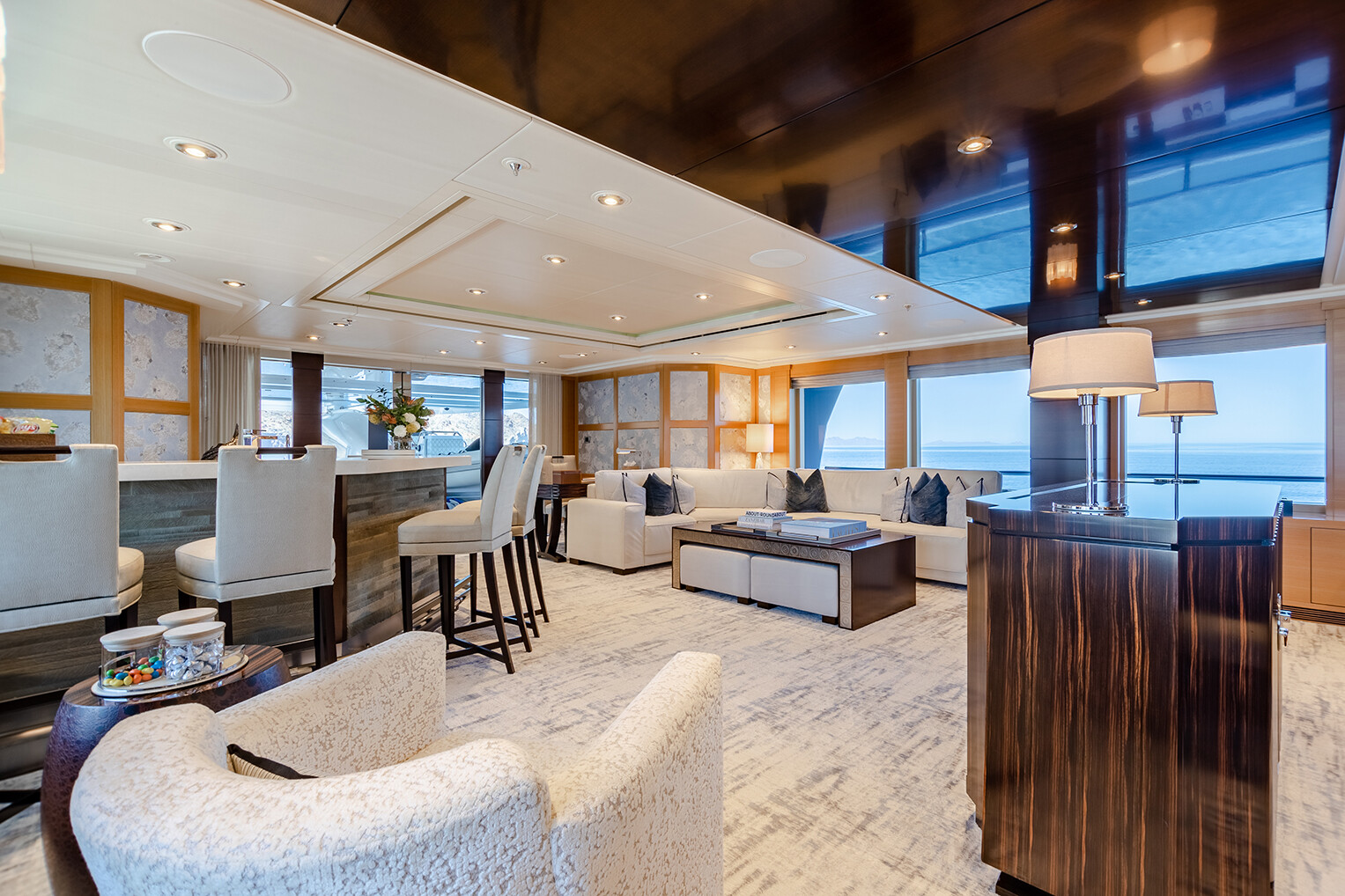 Aboard ROCHADE a 156ft (47.55m) luxury motor yacht for Sale available with Fraser Yachts, built by DELTA MARINE in 2011