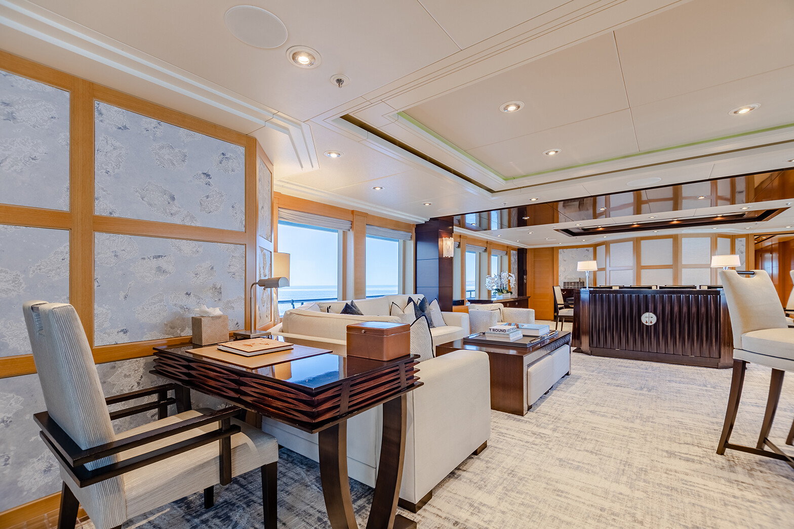 Aboard ROCHADE a 156ft (47.55m) luxury motor yacht for Sale available with Fraser Yachts, built by DELTA MARINE in 2011