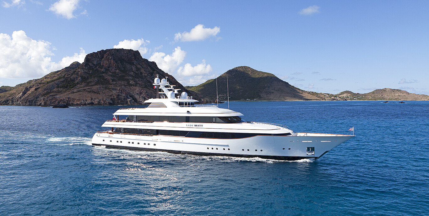 Aboard LADY BRITT a 206ft (63m) luxury motor yacht , built by FEADSHIP in 2011