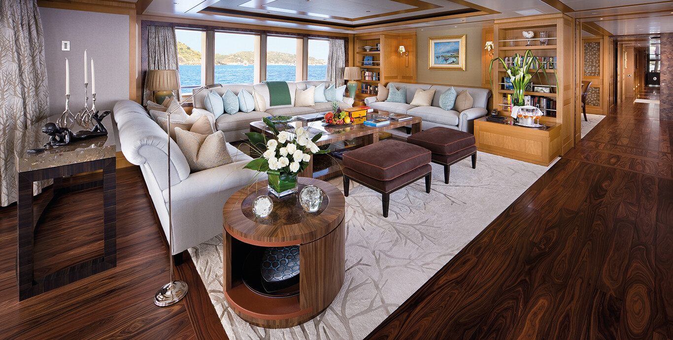 Aboard LADY BRITT a 206ft (63m) luxury motor yacht , built by FEADSHIP in 2011