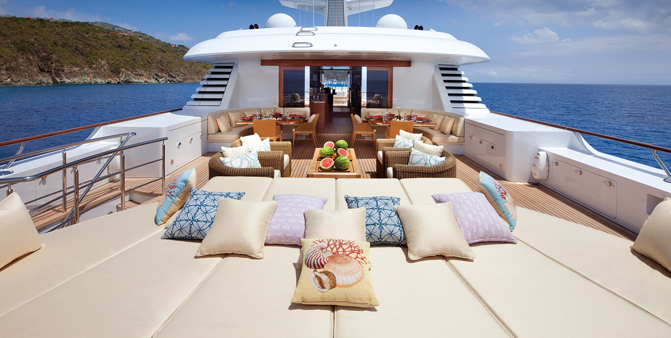 Aboard LADY BRITT a 206ft (63m) luxury motor yacht , built by FEADSHIP in 2011