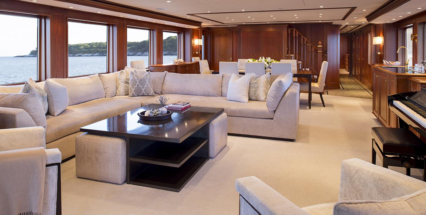 Aboard T-ZERO a ft (38m) luxury motor yacht , built by BURGER BOAT COMPANY in 2007