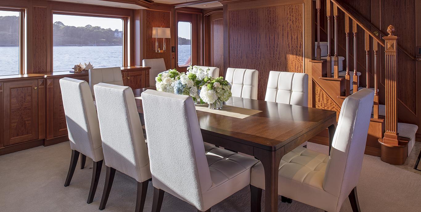 Aboard T-ZERO a ft (38m) luxury motor yacht , built by BURGER BOAT COMPANY in 2007