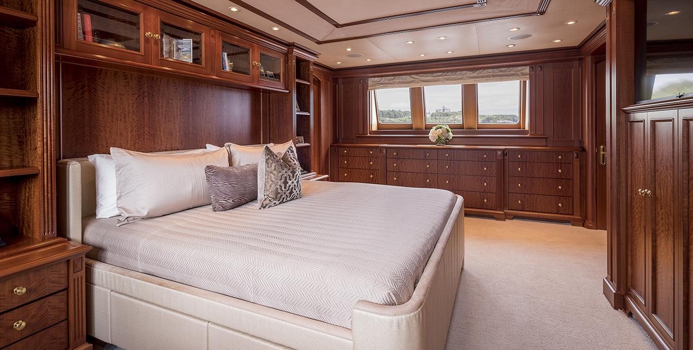 Aboard T-ZERO a ft (38m) luxury motor yacht , built by BURGER BOAT COMPANY in 2007
