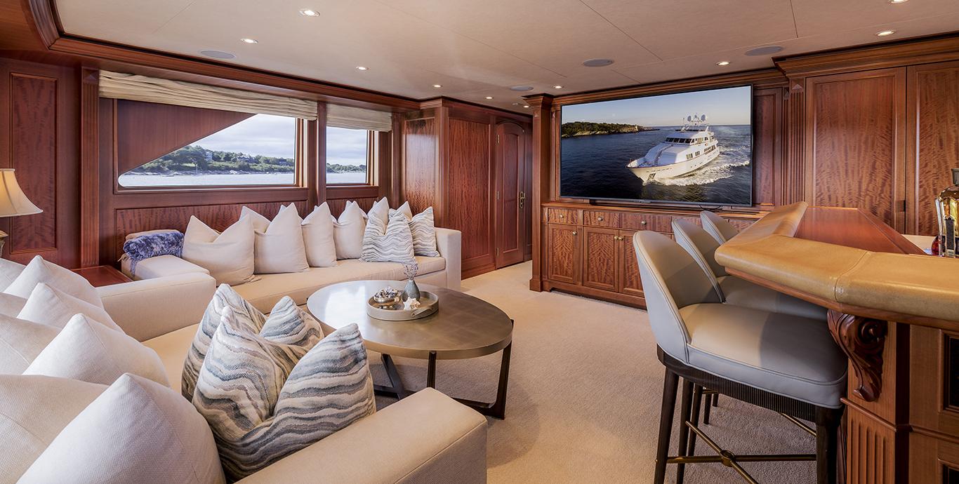Aboard T-ZERO a ft (38m) luxury motor yacht , built by BURGER BOAT COMPANY in 2007