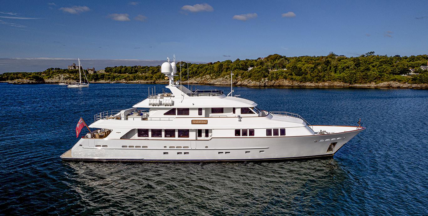 Aboard T-ZERO a ft (38m) luxury motor yacht , built by BURGER BOAT COMPANY in 2007