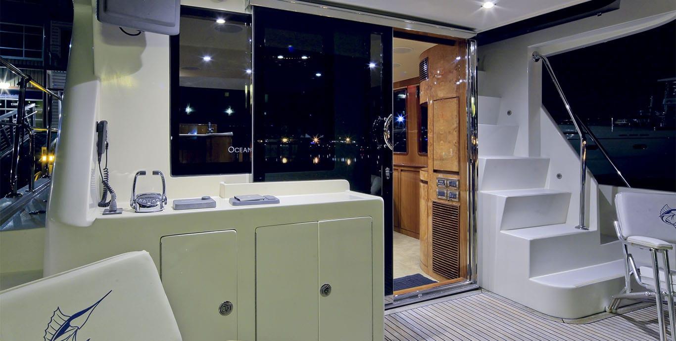 Aboard ABBY LOUISE a 52ft (15.85m) luxury motor yacht , built by OCEAN ALEXANDER in 2010