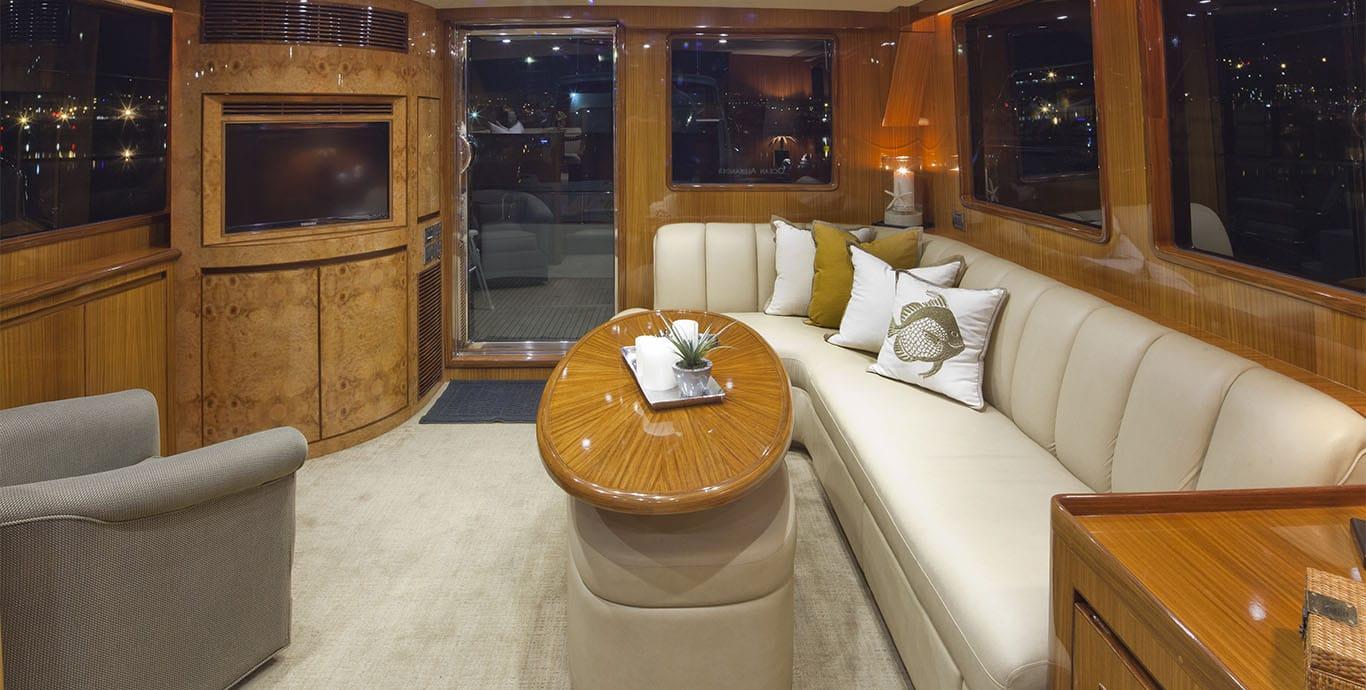 Aboard ABBY LOUISE a 52ft (15.85m) luxury motor yacht , built by OCEAN ALEXANDER in 2010