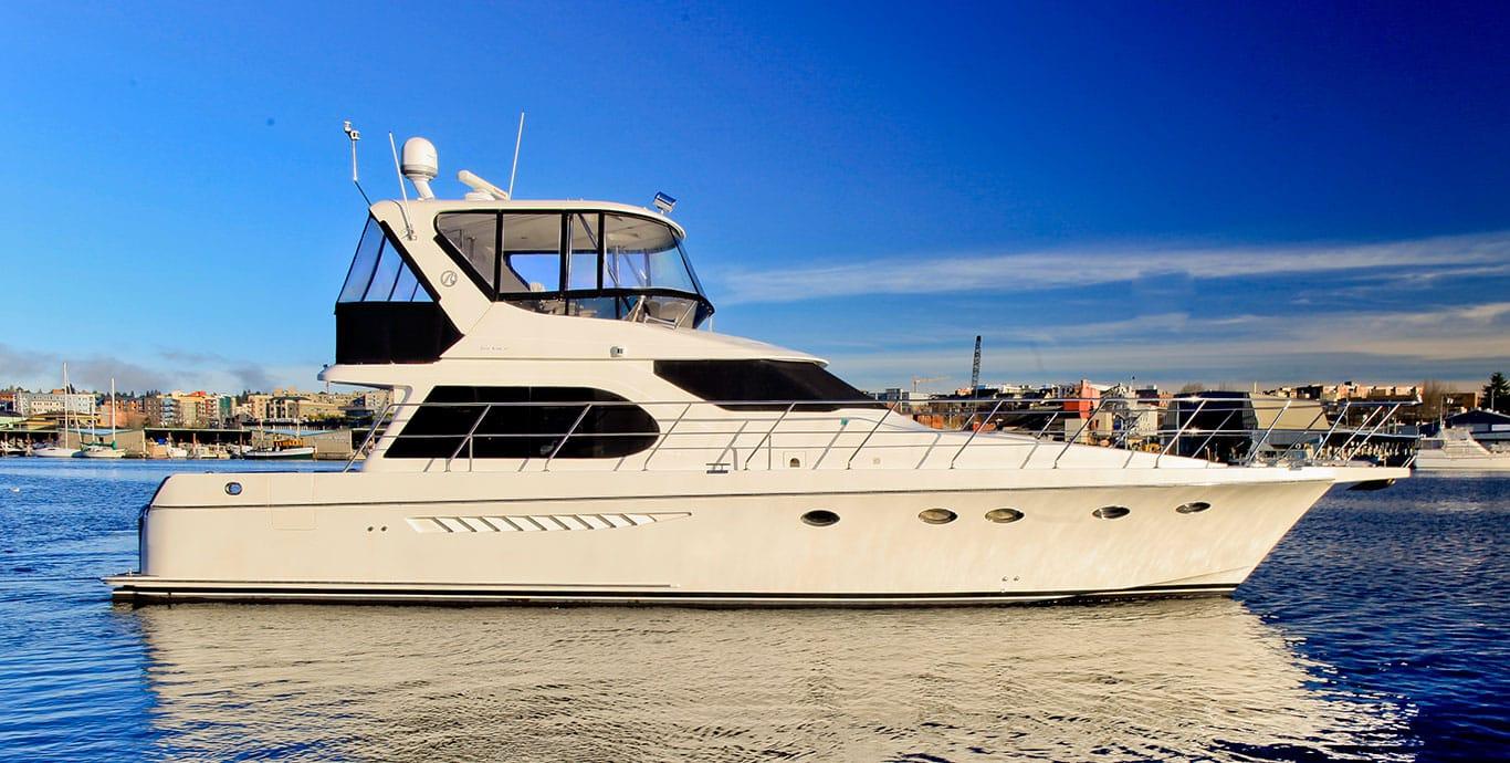 Aboard ABBY LOUISE a 52ft (15.85m) luxury motor yacht , built by OCEAN ALEXANDER in 2010