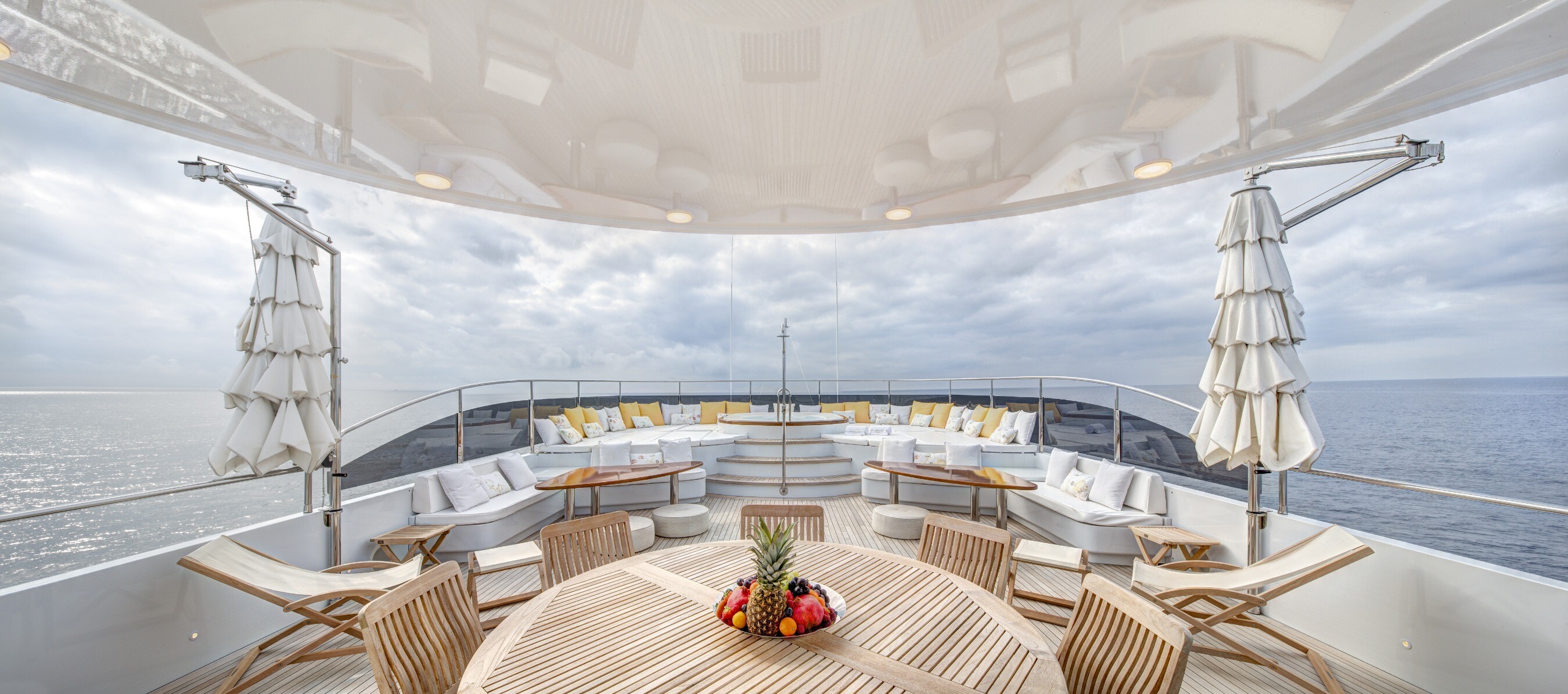 Aboard BARON TRENCK a ft (43.5m) luxury motor yacht , built by EUROCRAFT in 2011