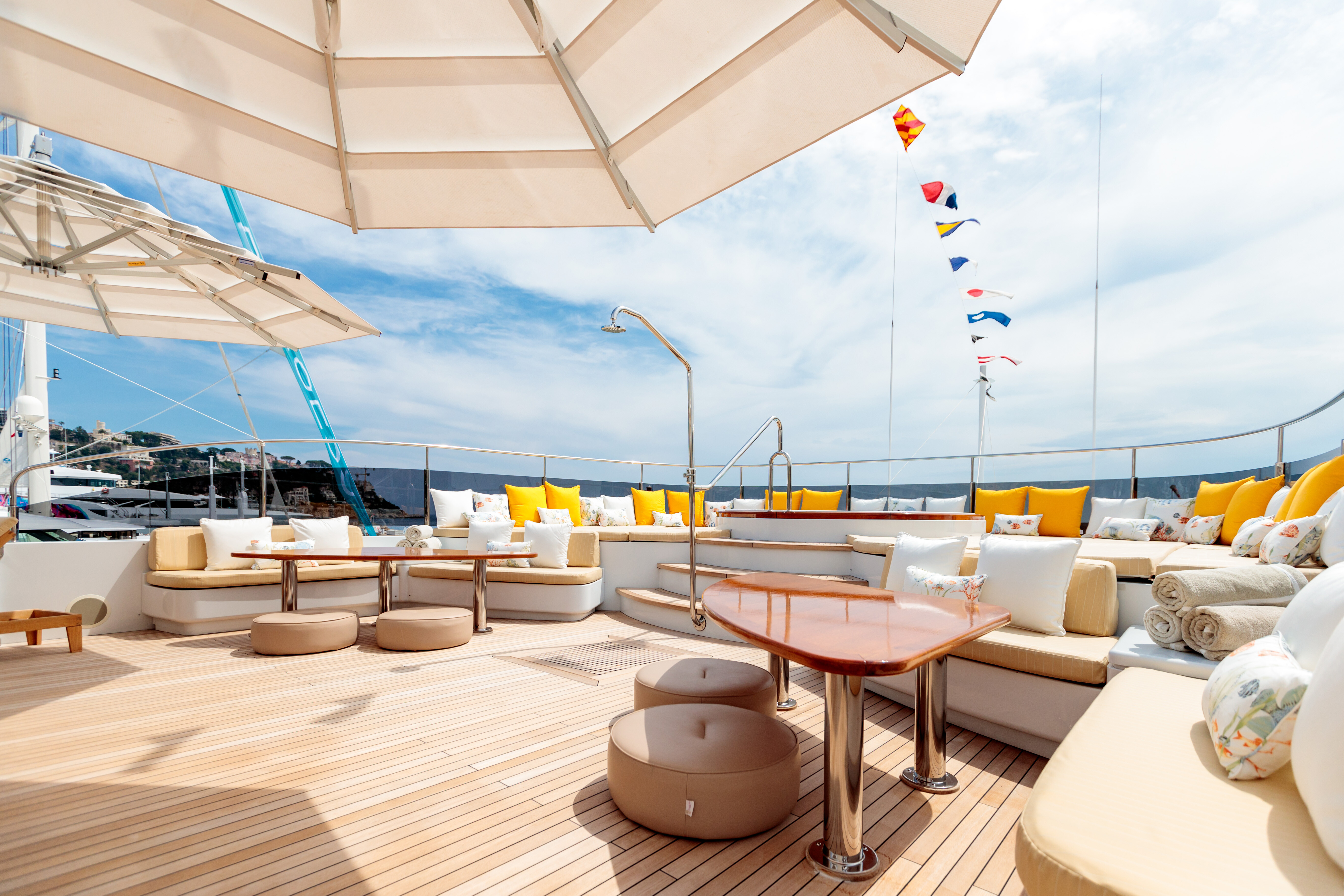 Aboard BARON TRENCK a ft (43.5m) luxury motor yacht , built by EUROCRAFT in 2011