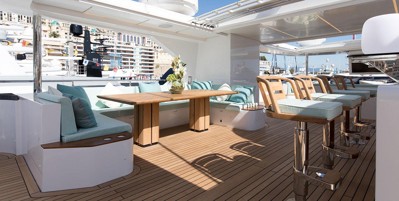 Aboard CHECKED OUT a 140ft (42.67m) luxury motor yacht , built by GULF CRAFT in 2020