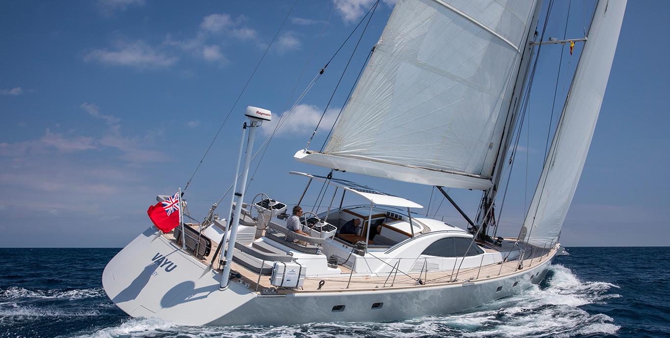 Aboard VAYU a 70ft (21.34m) luxury sailing yacht , built by VAN DAM NORDIA in 2017