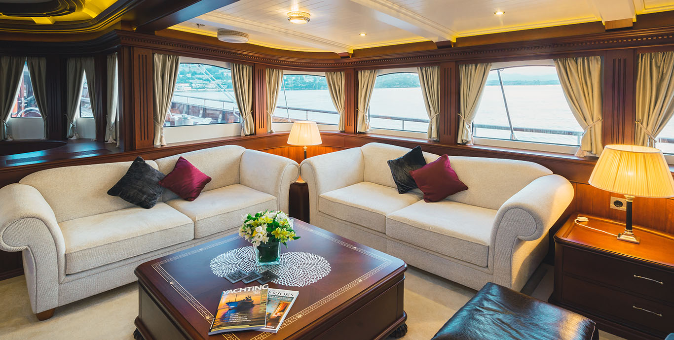 Aboard MIKHAIL S. VORONTSOV a 211ft (64.52m) luxury sailing yacht , built by BALK SHIPYARD in 2013