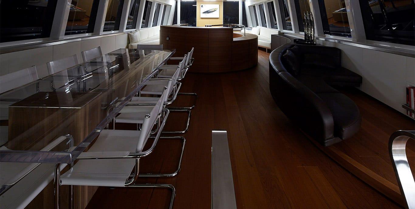 Aboard NATIVA a 157ft (48.01m) luxury sailing yacht , built by ARZANA NAVI in 2012