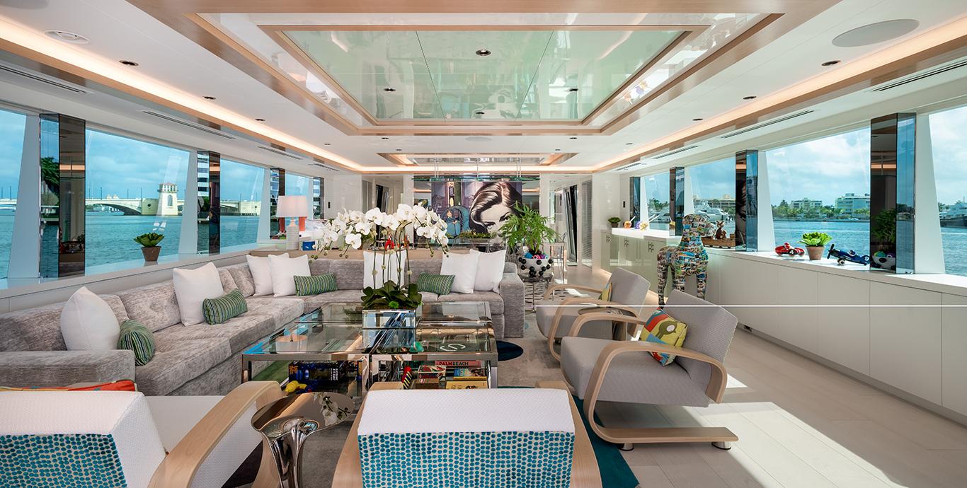 Aboard TINTIN a ft (34.14m) luxury motor yacht , built by WESTPORT in 2021