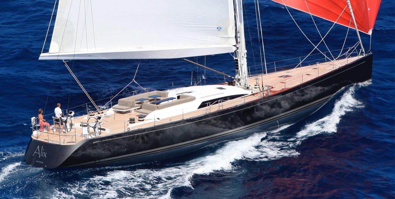 Aboard YCH2 a 90ft (27.71m) luxury sailing yacht , built by NAUTOR’S SWAN in 2009