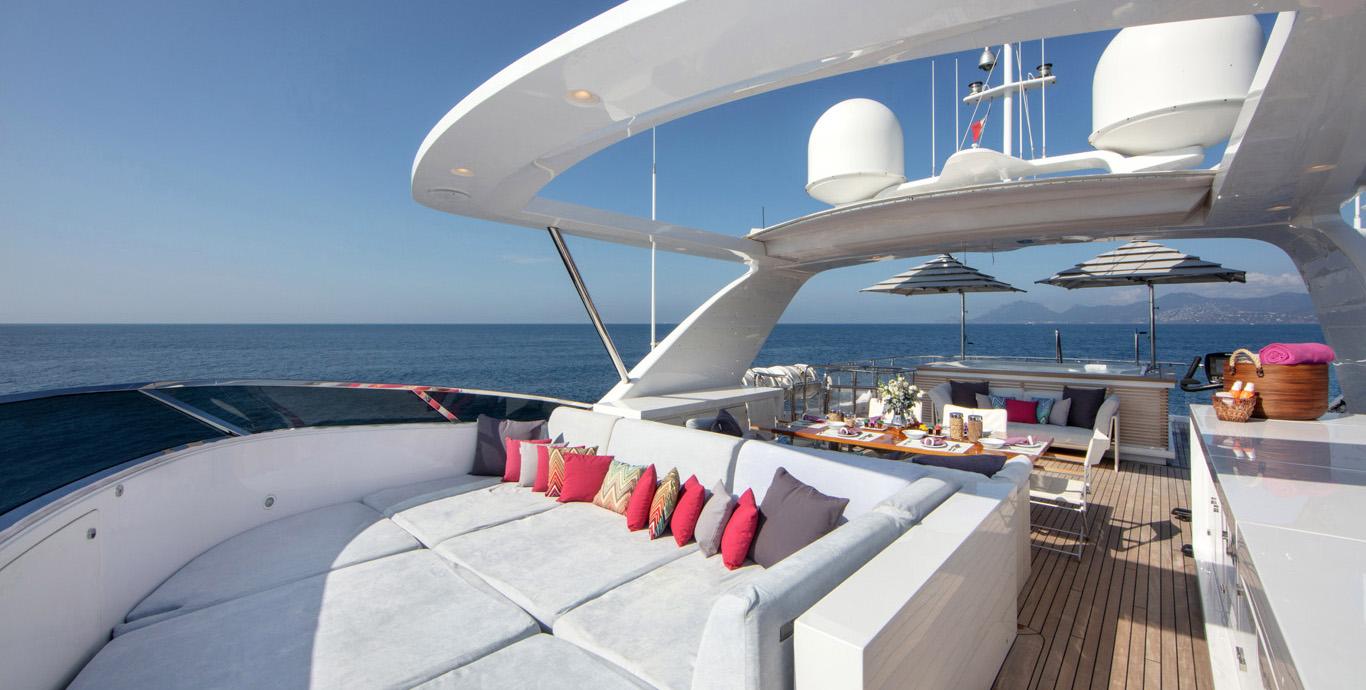 Aboard RETRIEVER a 121ft (36.9m) luxury motor yacht , built by BENETTI in 2013
