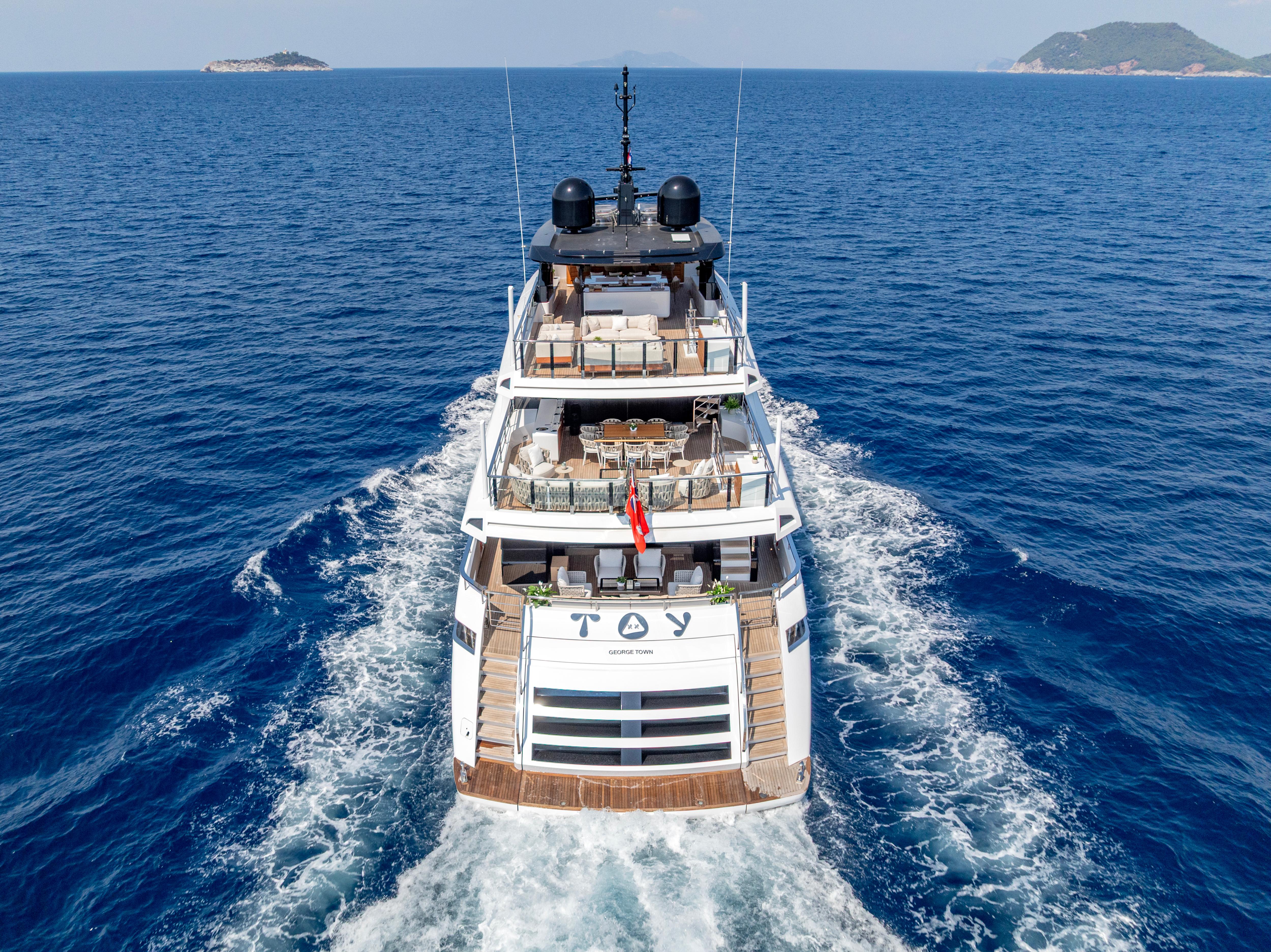 TOY motor yacht for Sale by Fraser Yachts, built by OVERMARINE