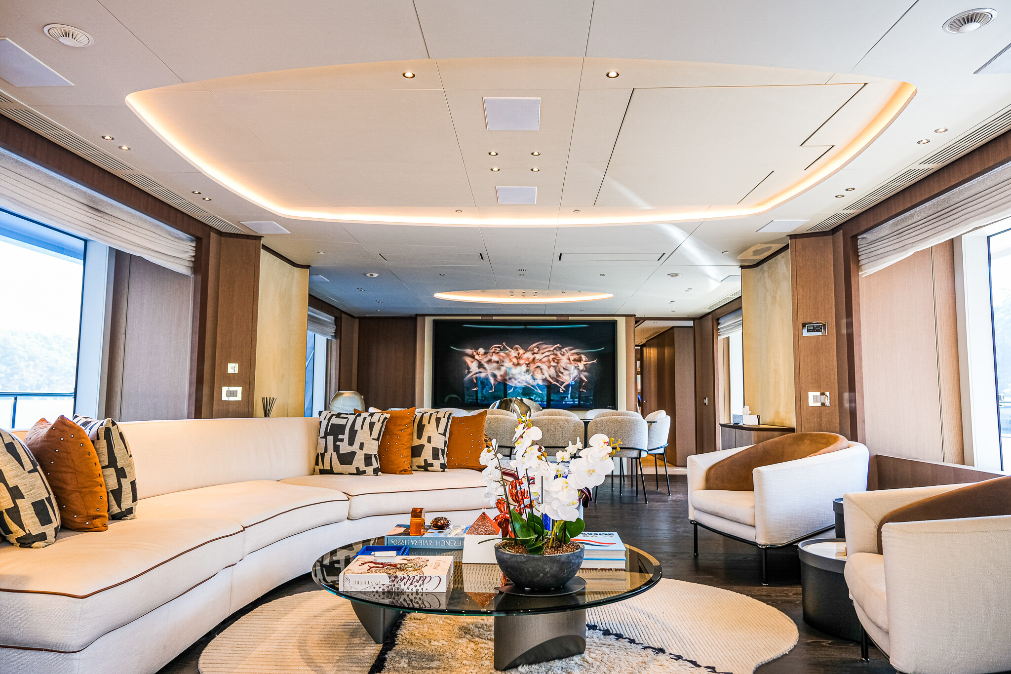 Aboard SUNRISE a 115ft (35.3m) luxury motor yacht , built by BENETTI in 2021