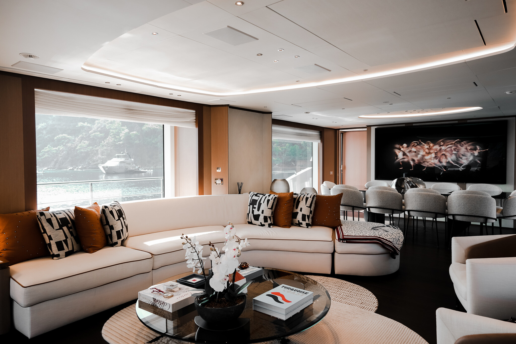 Aboard SUNRISE a 115ft (35.3m) luxury motor yacht , built by BENETTI in 2021