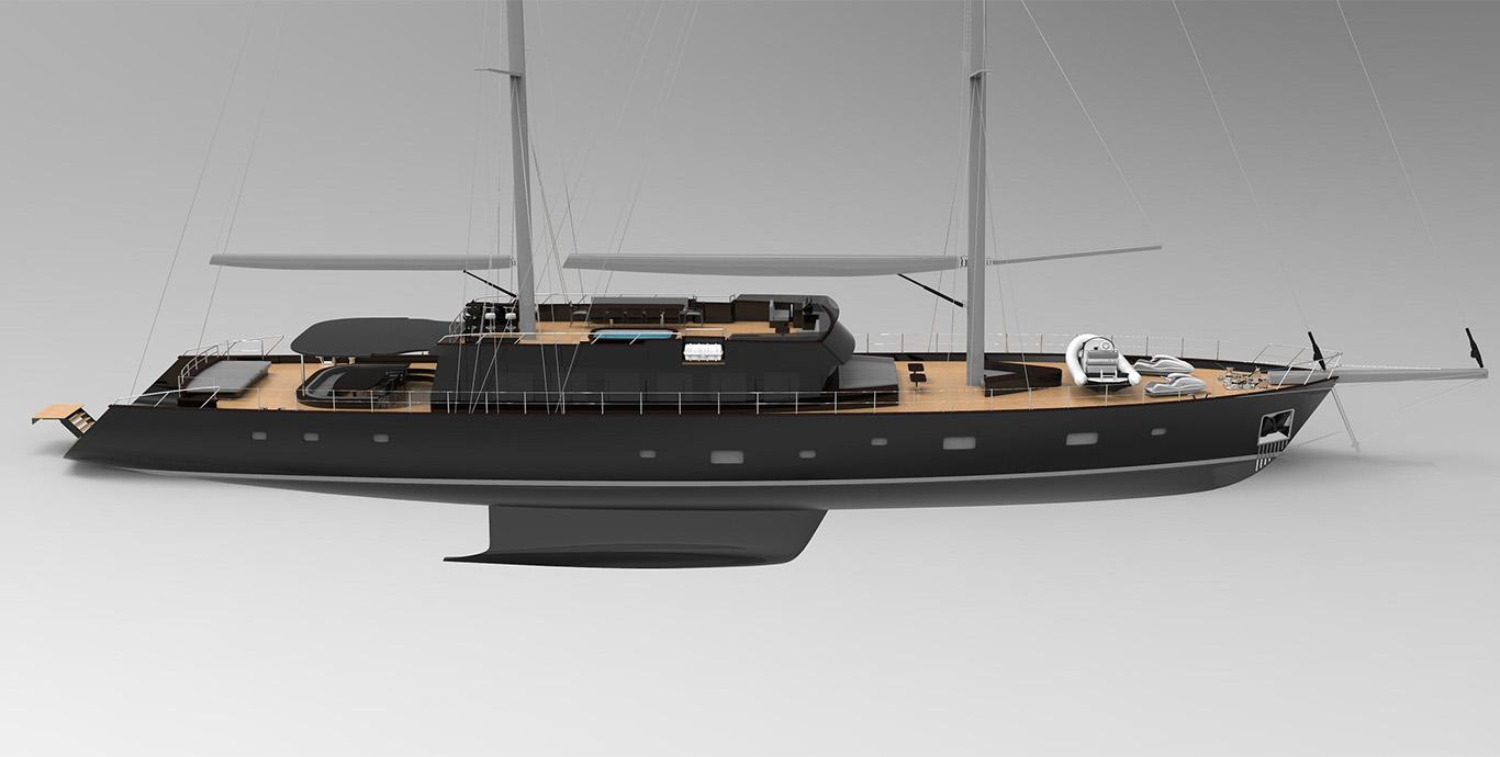 Aboard OGUZ KHAN a 165ft (50.5m) luxury sailing yacht , built by BODRUM OGUZ MARIN in 2021