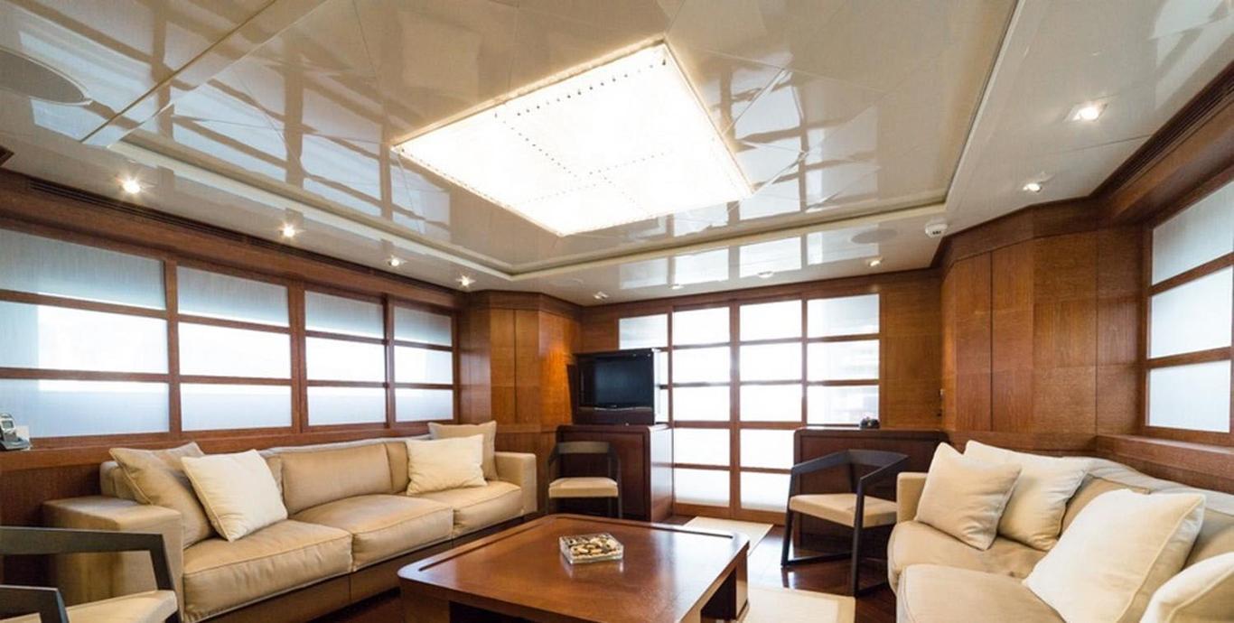 Aboard ZOO a 102ft (31.1m) luxury motor yacht , built by CANTIERI DI PISA in 2008
