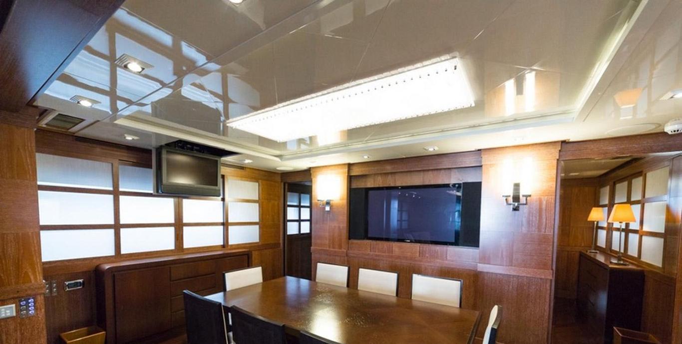 Aboard ZOO a 102ft (31.1m) luxury motor yacht , built by CANTIERI DI PISA in 2008