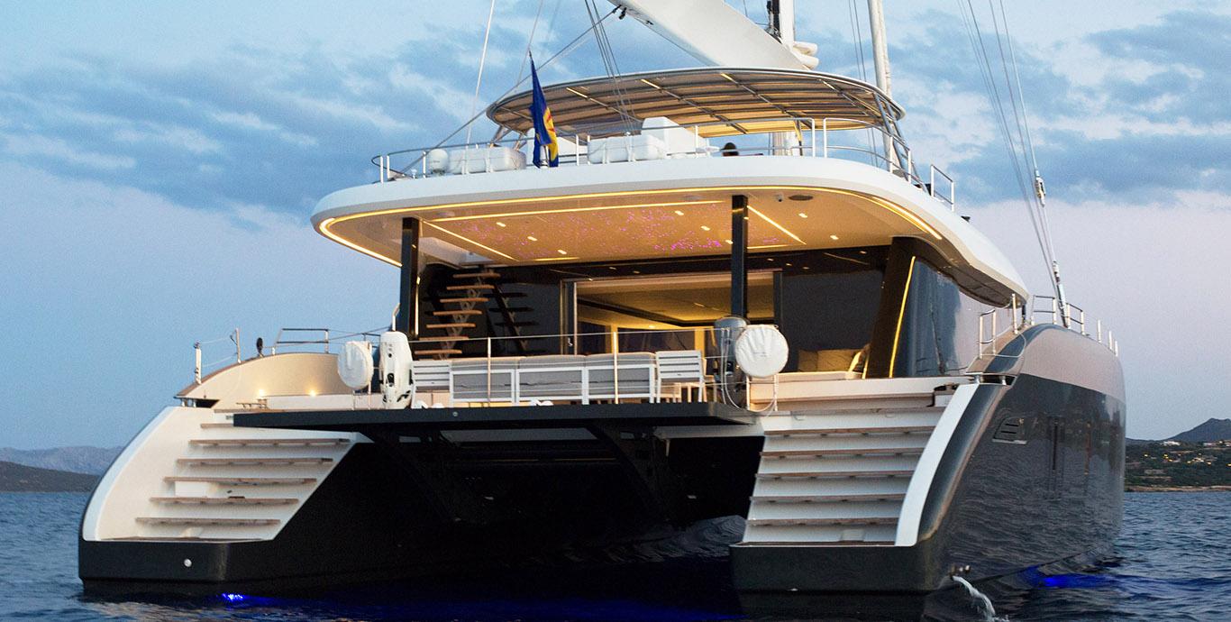 Aboard ABOVE & BEYOND a 80ft (24.38m) luxury sailing yacht , built by SUNREEF YACHTS in 2019