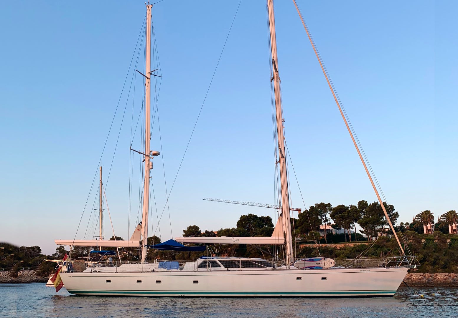 Aboard ROCIO a 83ft (25.46m) luxury sailing yacht , built by SOUTHAMPTON YACHT SERVICES in 1992