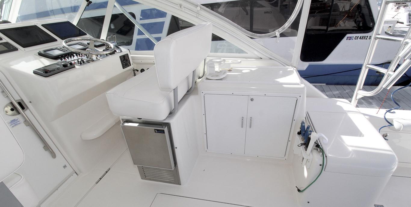 Aboard BAIT N SWITCH a 37ft (11.4m) luxury motor yacht , built by CABO YACHTS in 2005