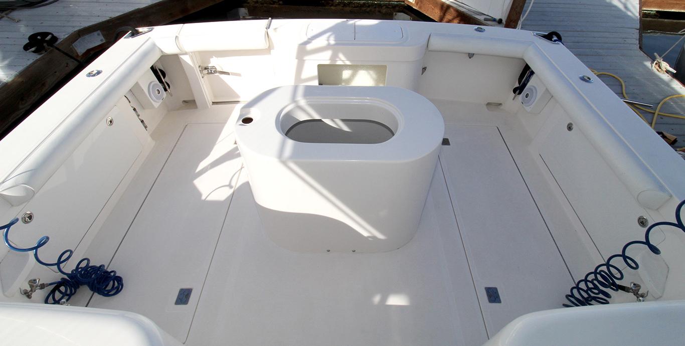 Aboard BAIT N SWITCH a 37ft (11.4m) luxury motor yacht , built by CABO YACHTS in 2005