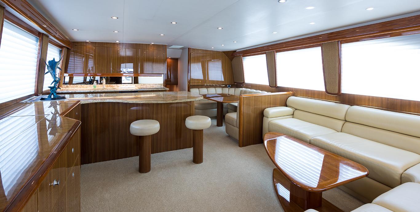 Aboard HIGH TIDE a 68ft (20.73m) luxury motor yacht , built by VIKING YACHTS in 2006