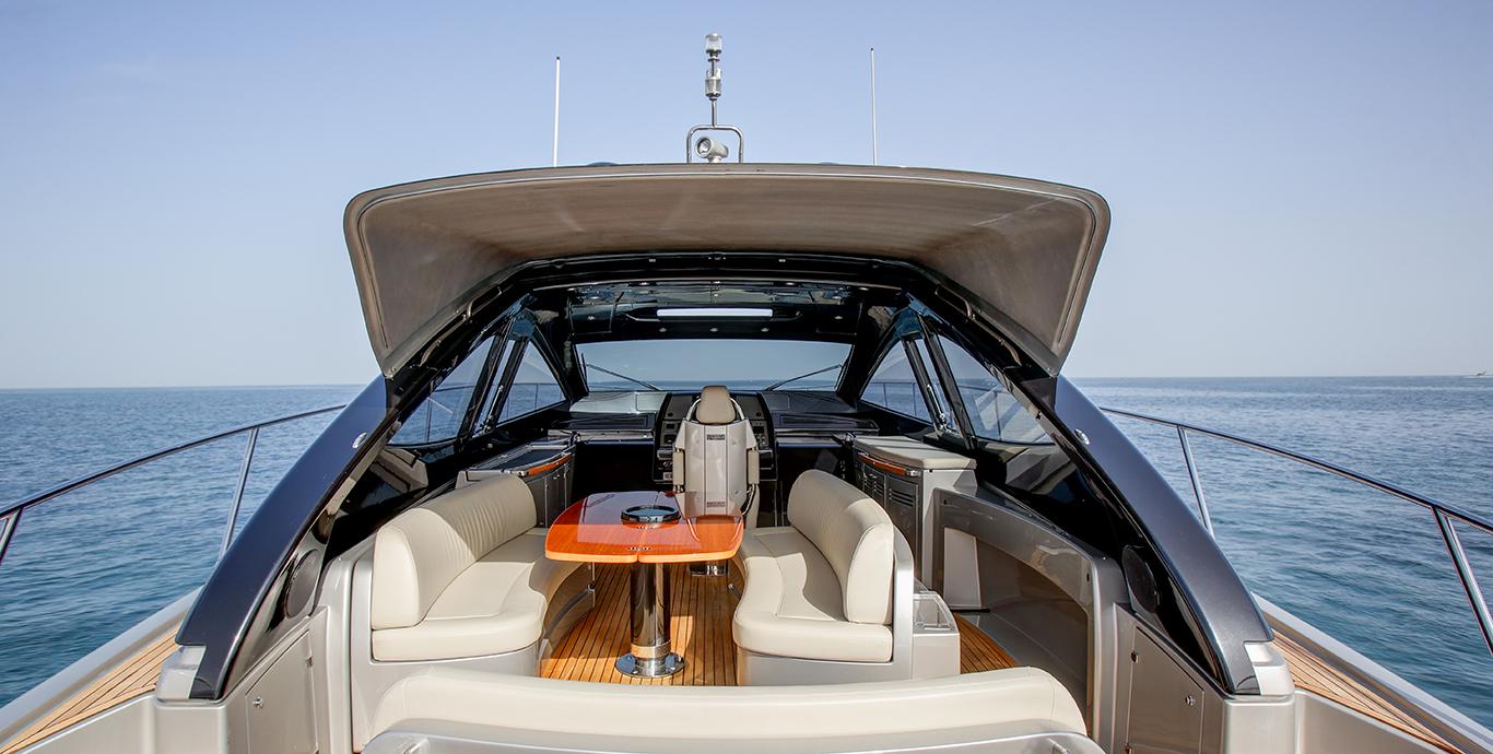 Aboard IMPULSE a 64ft (19.57m) luxury motor yacht , built by RIVA in 2007