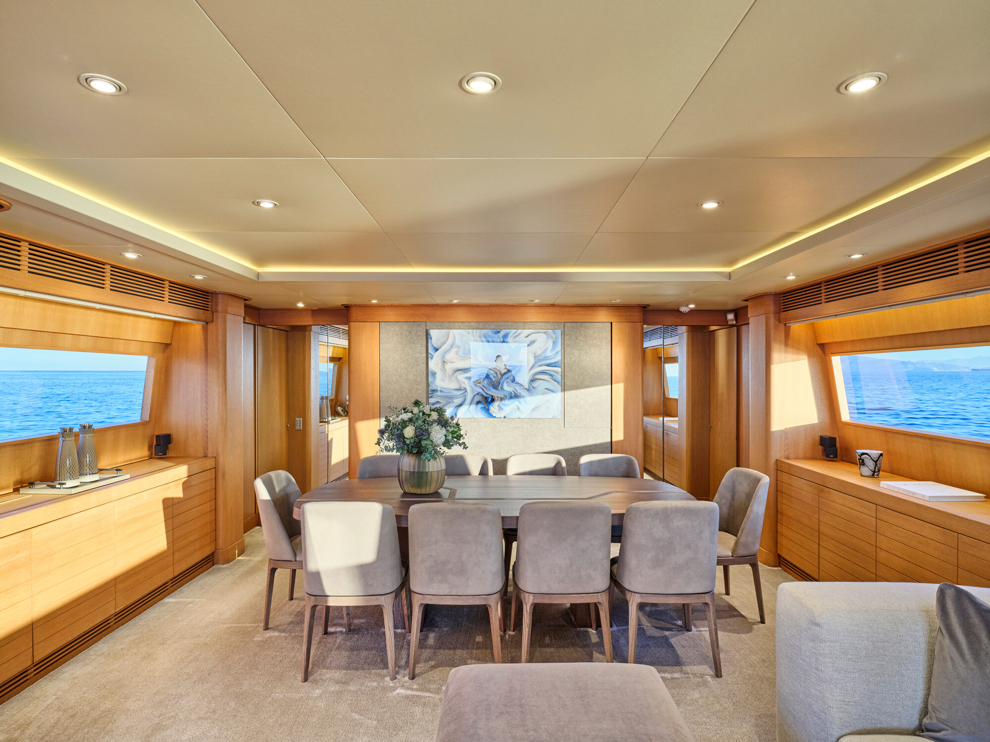 Aboard TIGRA a 105ft (32m) luxury motor yacht for Charter available with Fraser Yachts, built by CANTIERI DI PISA in 2004