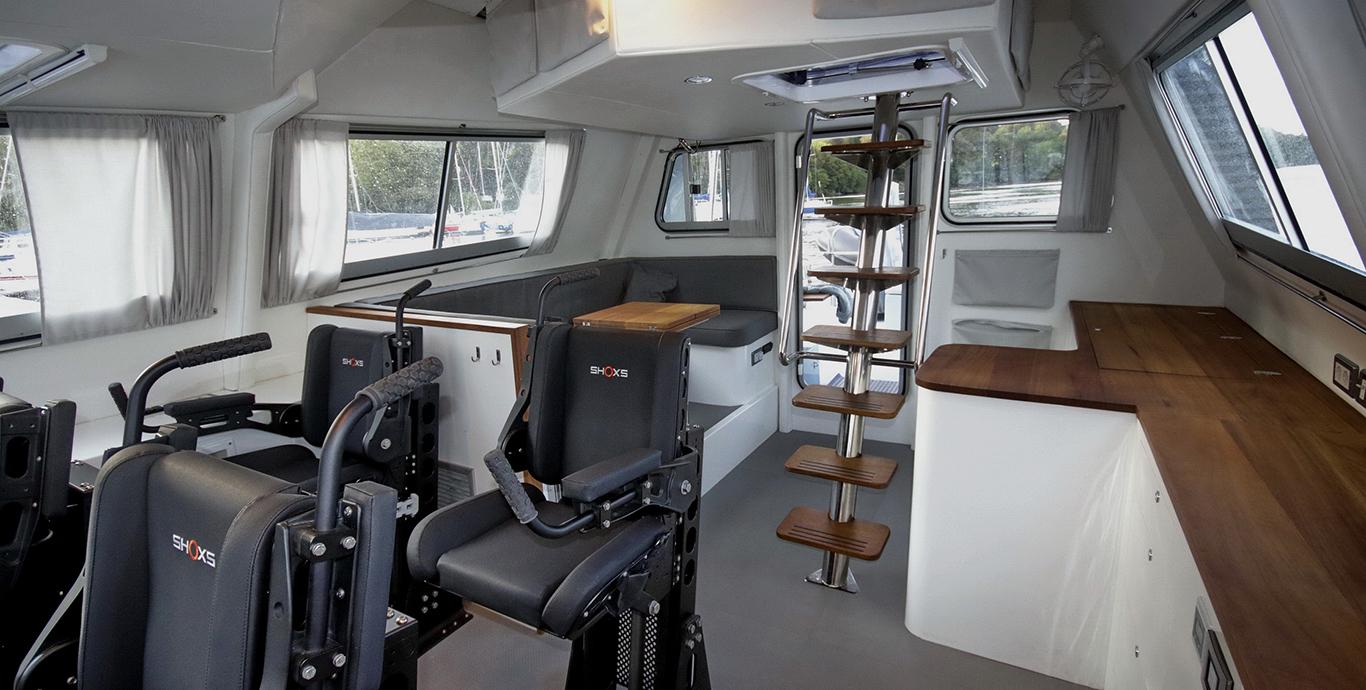 Aboard ENMER a 75ft (23m) luxury motor yacht , built by SAFEHAVEN MARINE LTD in 2019