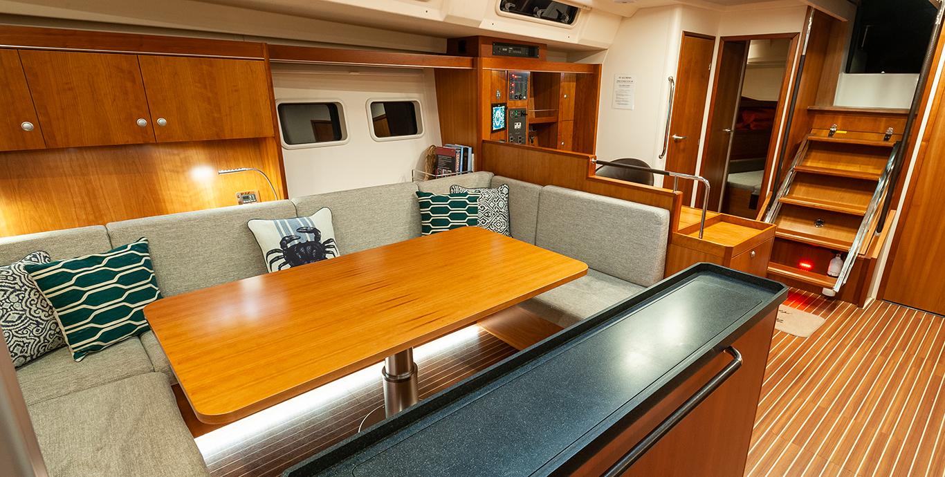 Aboard ALCHEMY a 56ft (17.15m) luxury sailing yacht , built by HANSEYACHTS in 2015