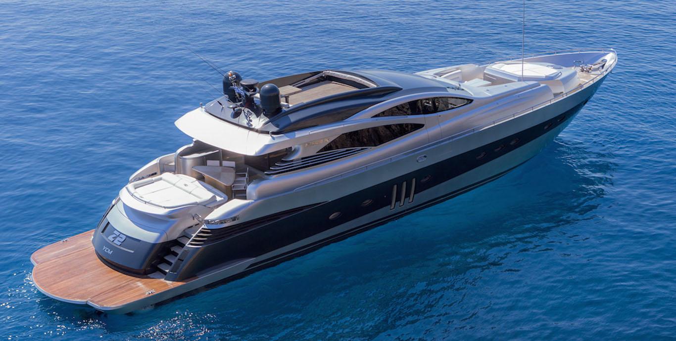 Aboard ONE a 90ft (27.42m) luxury motor yacht , built by PERSHING in 2006