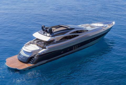 Aboard ONE a 90ft (27.42m) luxury motor yacht , built by PERSHING in 2006